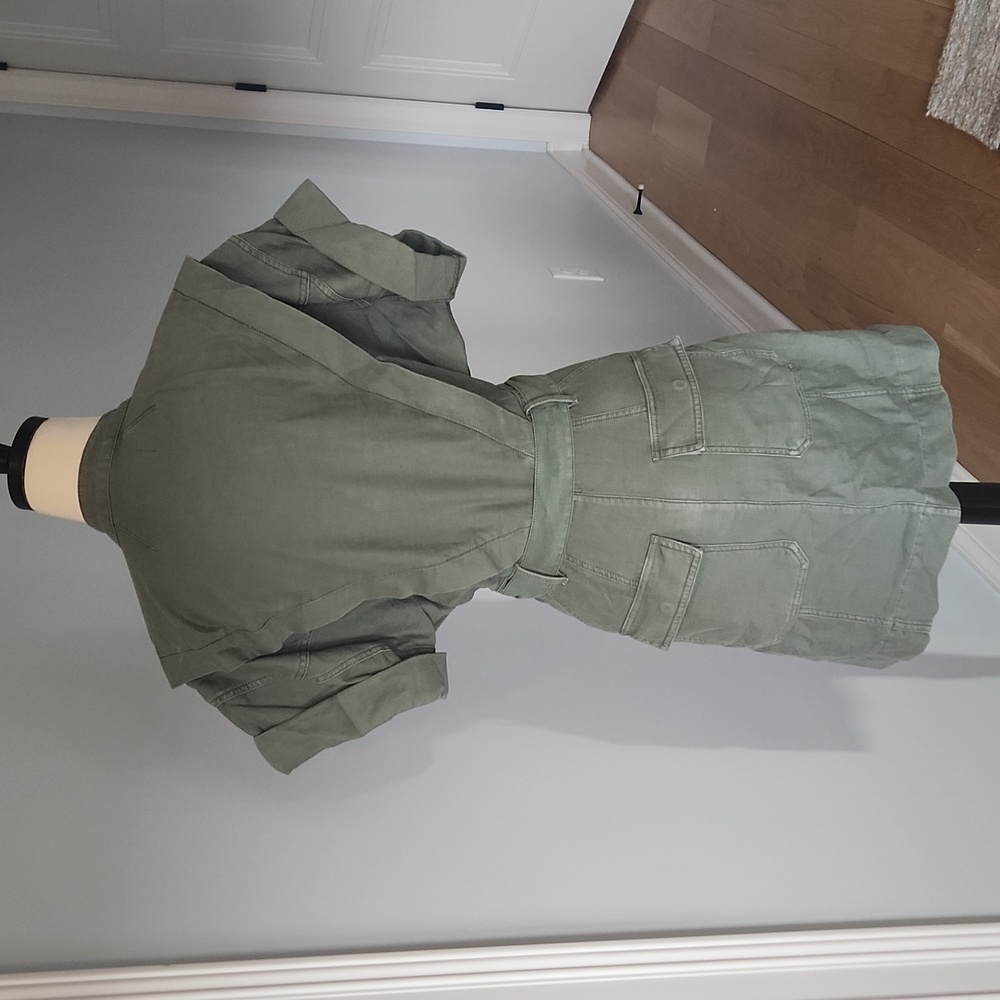 Frame Army Green Minidress - Picture 3 of 5